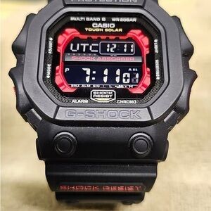 G-Shock Black and Red Solar Digital Watch